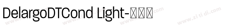 DelargoDTCond Light字体转换
